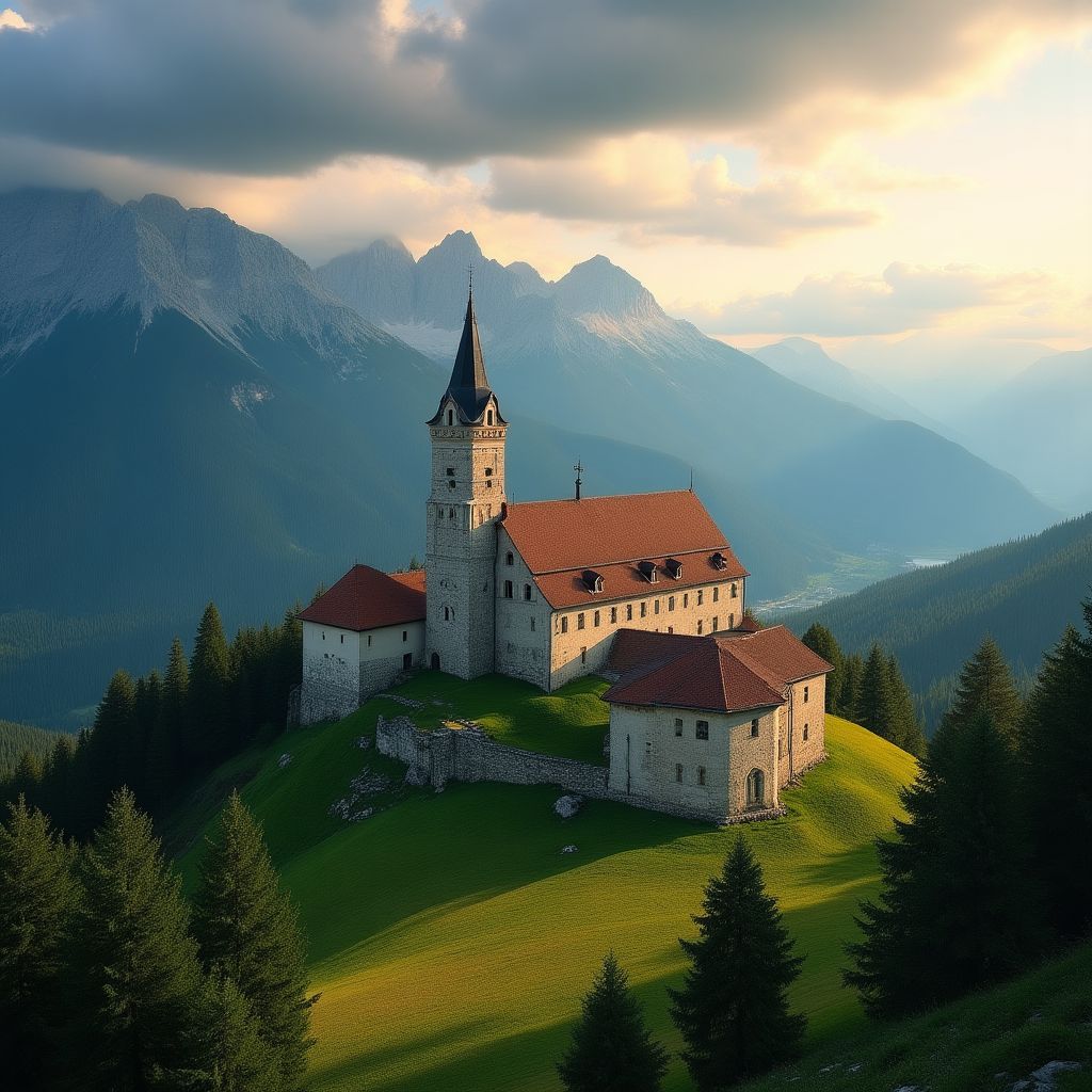 Manastir Studenica okružen prirodom